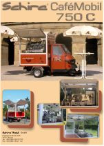 Die APE 50 von Piaggio , die mobile Espressobar f�r den mobilen Einsatz.