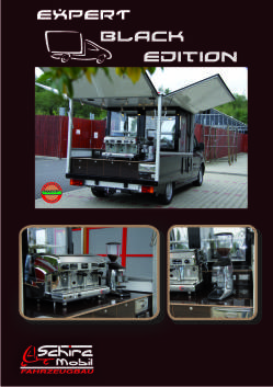 Der Peugeot Expert Black Edition , die mobile Espressobar und Kaffeebar  f�r den mobilen Einsatz.