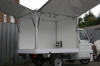 Piaggio Ape TM 703  mit Verkaufskoffer und Grundeinbausatz mit drei Verkaufsklappen und zum Selbstausbau